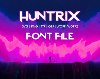 Font Huntrix SVG Inspired Design Movie-Inspired Font | Demon Aesthetic | Hunters Digital Font SVG Bundle Included!