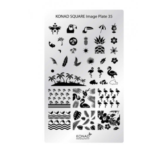 Konad Stamping Nail Art Image Plate - M57 : Amazon.in: Beauty