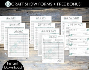 Craft show planner, Order Tracker, Craft Show Forms