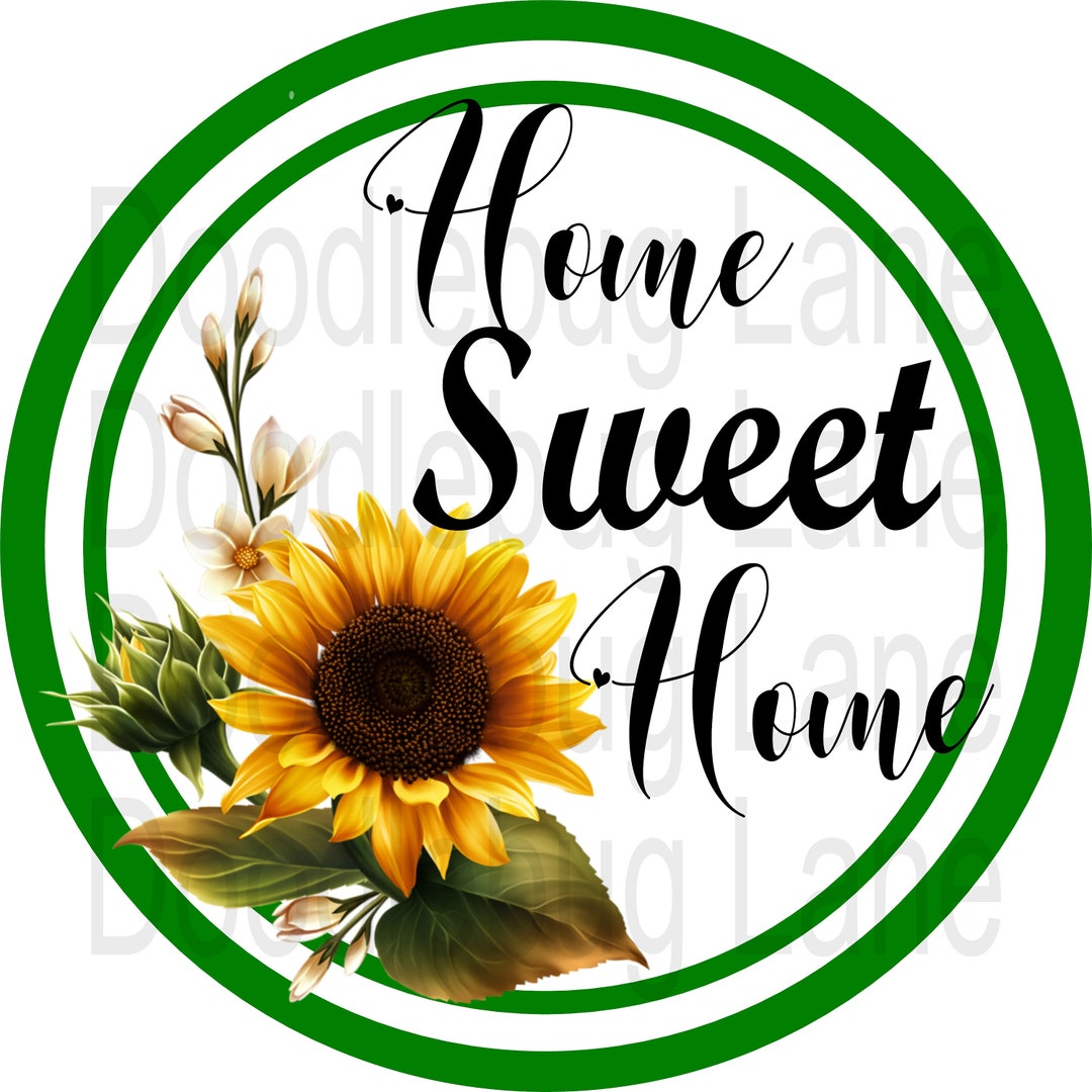 Home Sweet Home Wreath Signmetal Wreath Signsunflower Signsummer