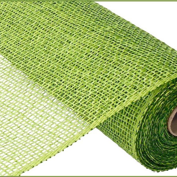 Poly Burlap Mesh - Lime Green - RP810033 - 10" x 10 yards - Doodlebug Lane Signs