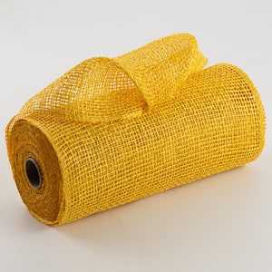 Poly Burlap Mesh - Yellow Poly Burlap - 10" x 10 yards - RP810029