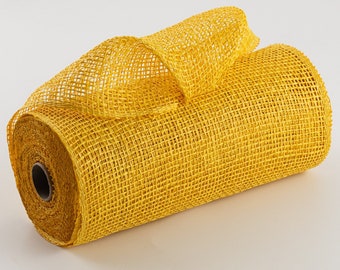 Poly Burlap Mesh - Yellow Poly Burlap - 10" x 10 yards - RP810029