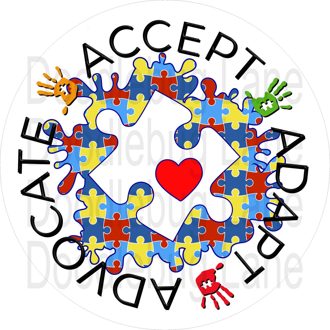 Autism Wreath Sign-autism Awareness-metal Wreath Sign-accept Autism ...