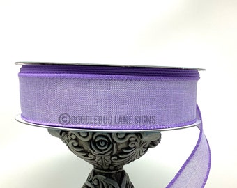 Wired Ribbon - Spring Ribbon - Easter Ribbon - Lavender Ribbon - 1.5” x 5 yards - All Occasion Ribbon