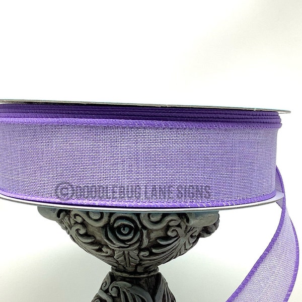 Wired Ribbon - Spring Ribbon - Easter Ribbon - Lavender Ribbon - 1.5” x 5 yards - All Occasion Ribbon