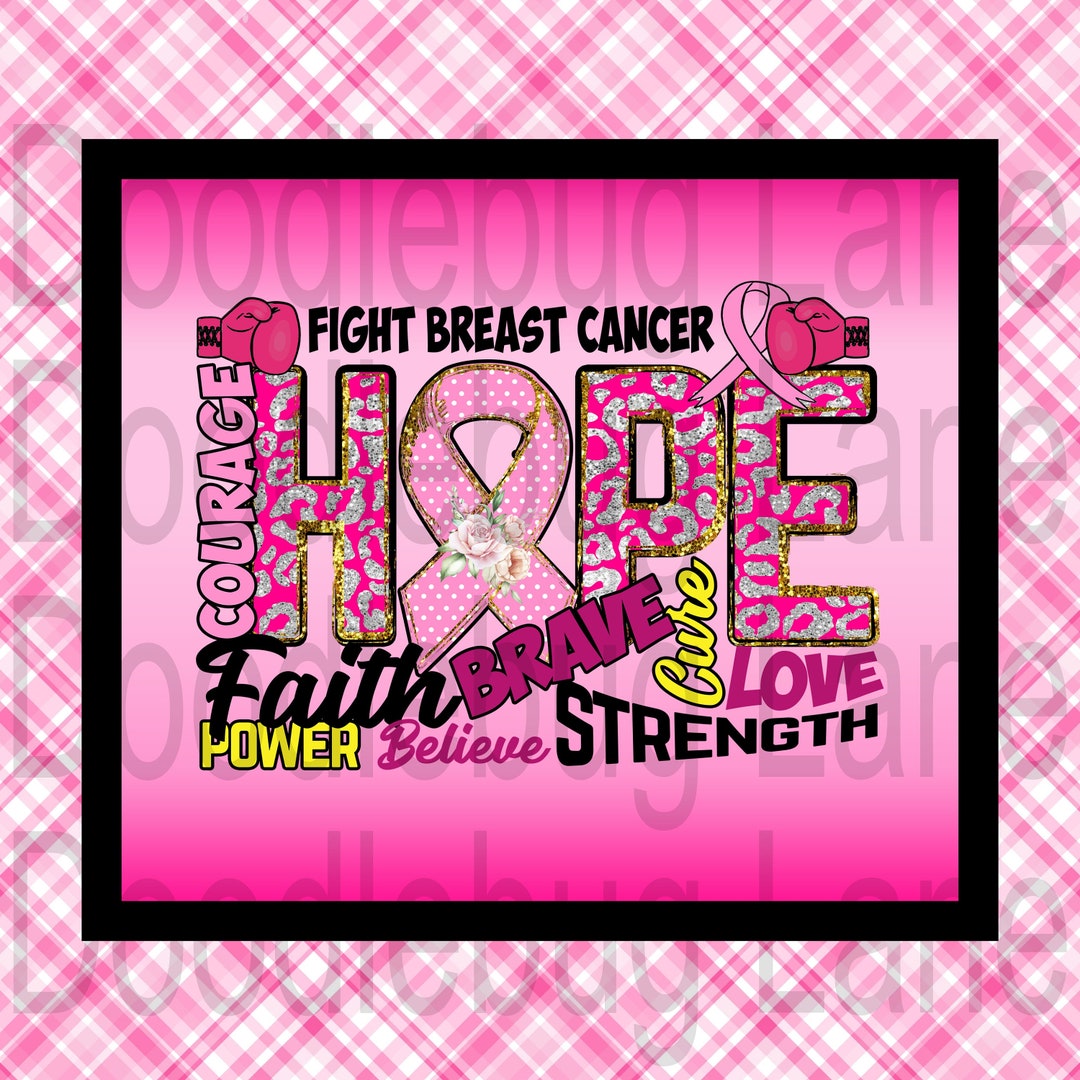 Breast Cancer Awareness Sign-fight Breast Cancer-cancer Ribbon-pink ...
