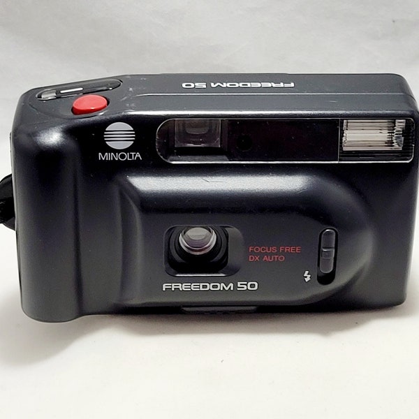 Minolta Freedom 50 - Vintage 35mm Film Point and Shoot Camera
