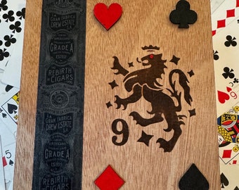 Card holder cigar box gift