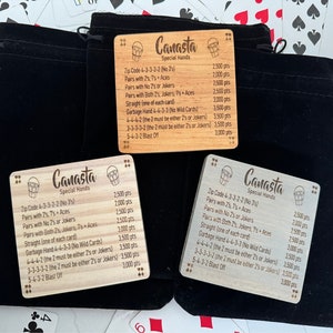 Sottobicchieri Canasta Special Hands (set di quattro) spedizione gratuita inclusa