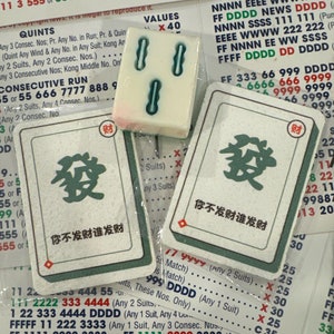 Mahjongg soap and 2 expandable sponges set