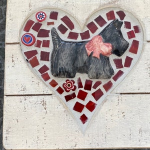Mosaic Scottie dog gift