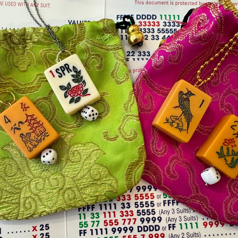 Susan Shaw 1 Bam Bird Mahjong Necklace main image 1