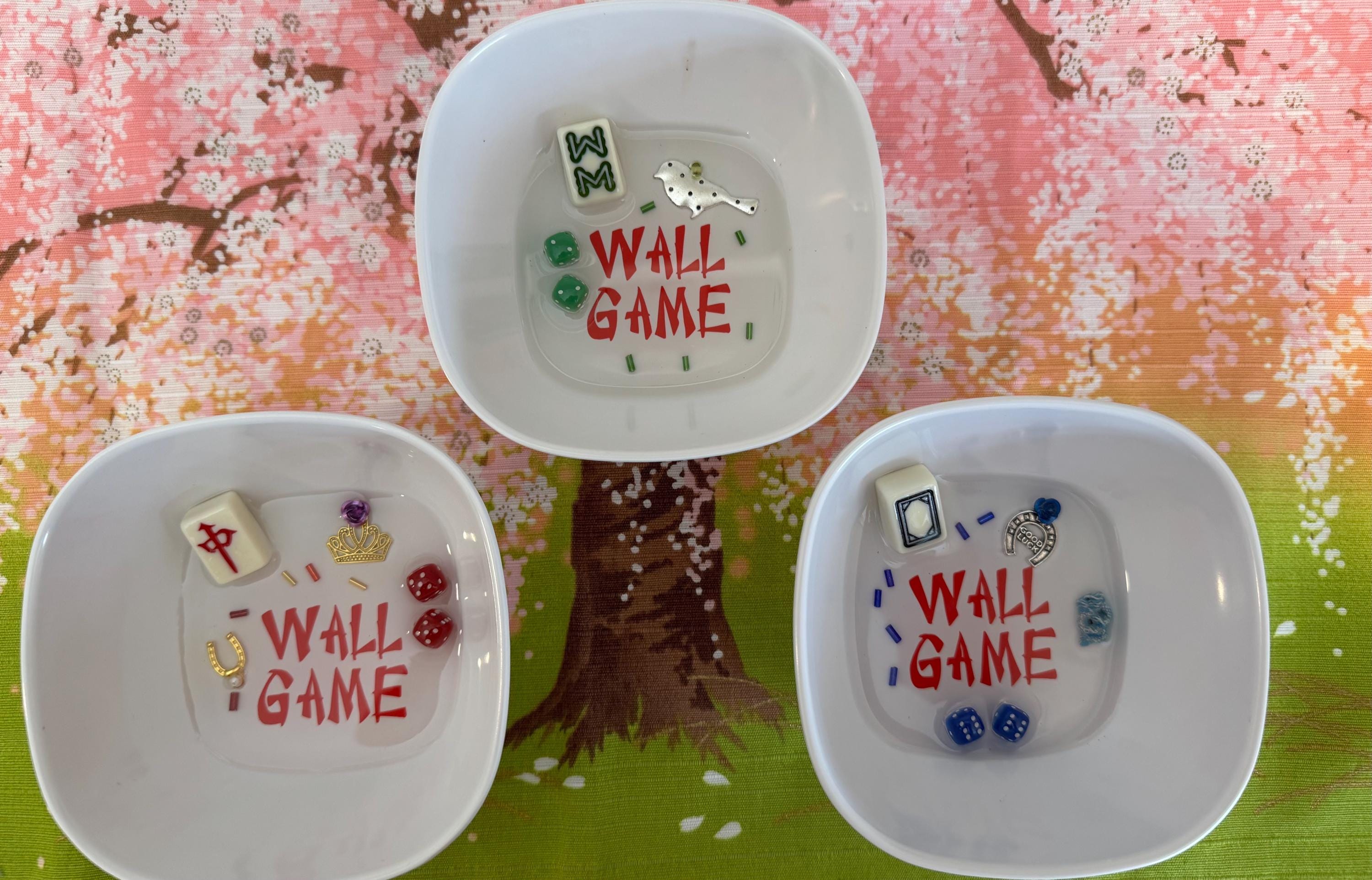 LARGE mahjongg wall game dish