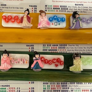 Lady mahjong tile marker includes shipping