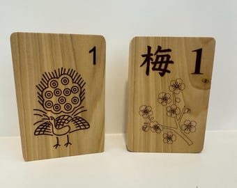 Conjunto de duas placas decorativas Mah Jongg