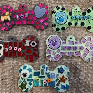 mosaic dog bone