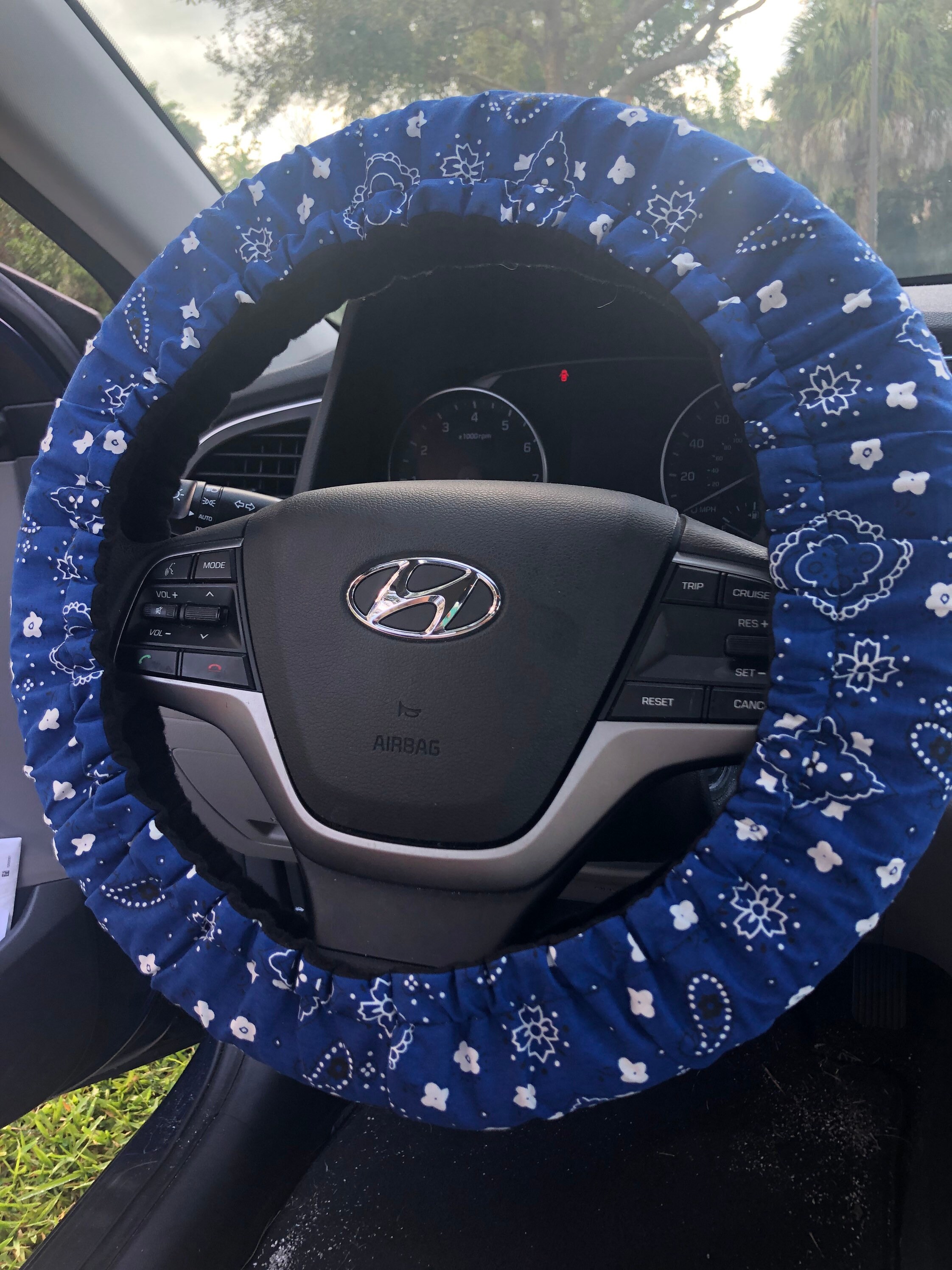 Royal Blue BOHO Steering Wheel Cover Etsy UK