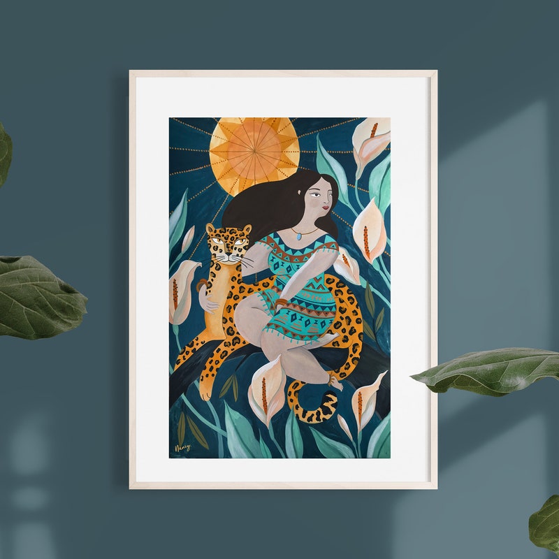 Jaguar Queen Archival PAPER Art Print - Select Size