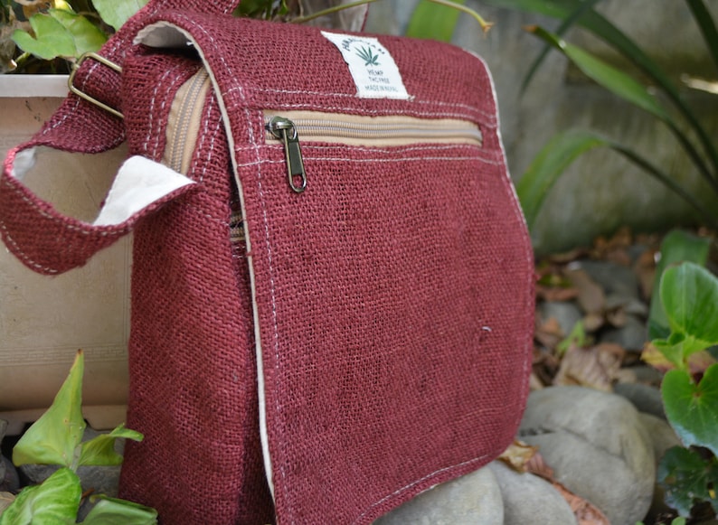 Hemp Side Bag Hemp Crossbody Bag Hemp Messenger Bag Etsy