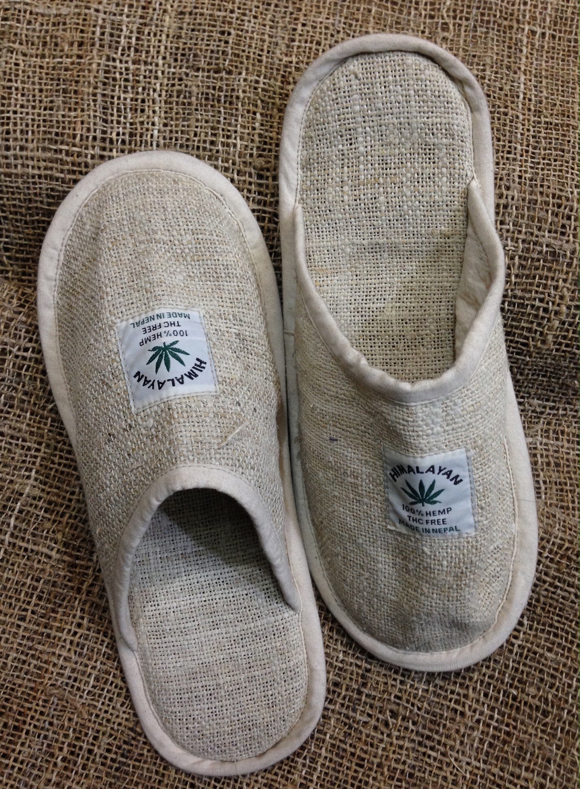 Hemp Bedroom Slippers Raw Hemp Bedroom Slippers Hemp Etsy.de