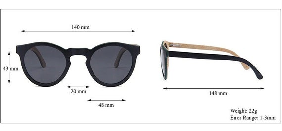 eSSyGees Wooden Retro Square Shaped Sunglasses in Skateboard Black Bamboo Wood 