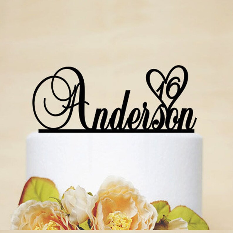 Custom Name Birthday Cake Topper Baby Shower Birthday Party Etsy