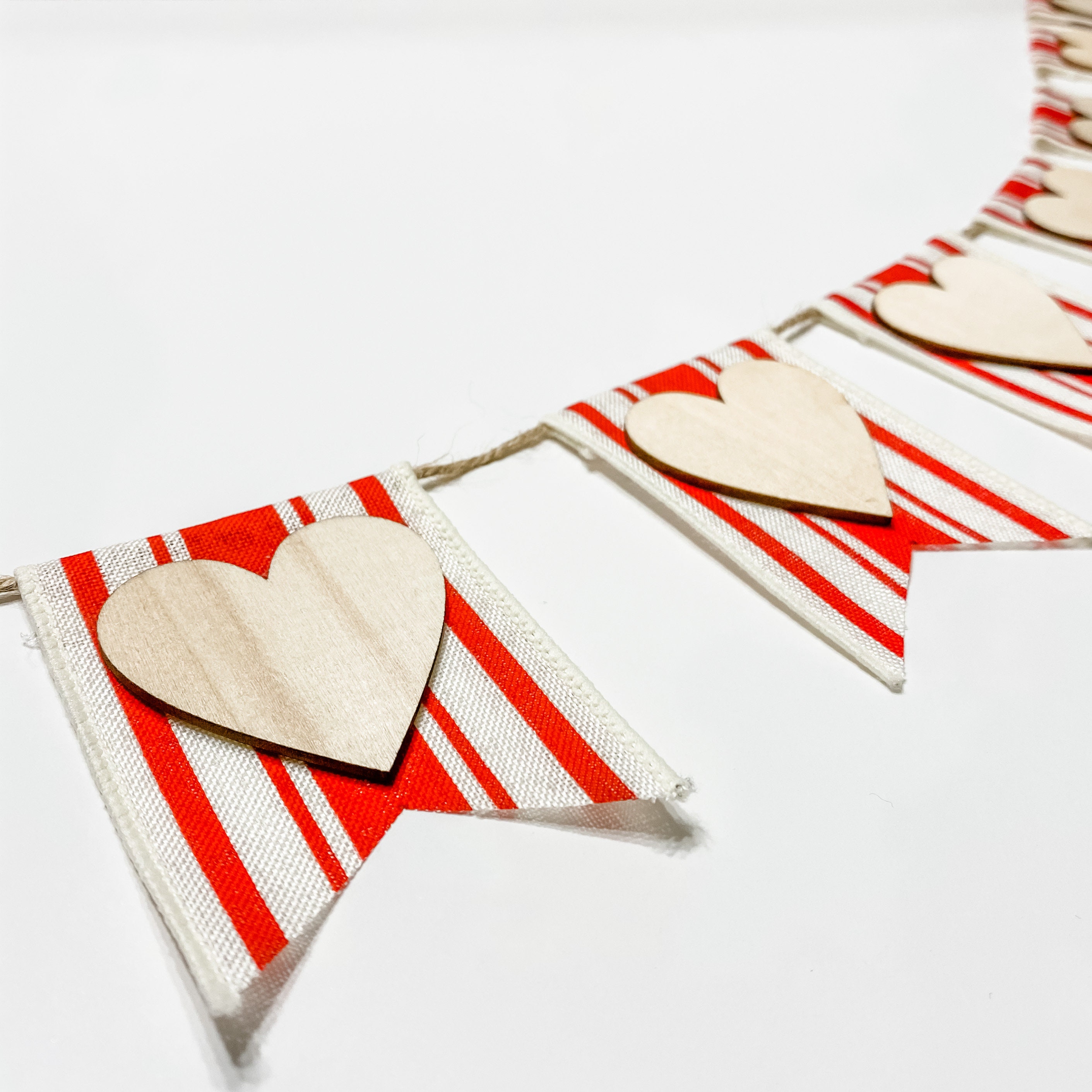 Heart Banner DIY Kit Banner Garland Valentine DIY Etsy