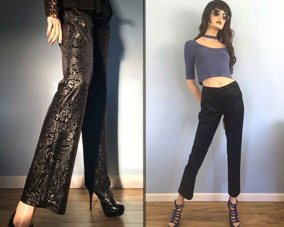Y2K Betsey Johnson Velvet Pants - Medium / Vintage