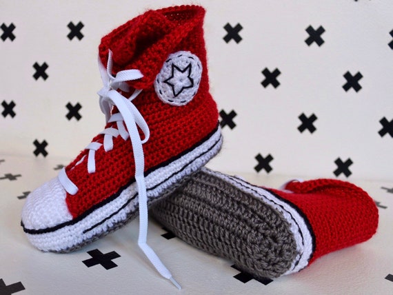 crochet converse high tops