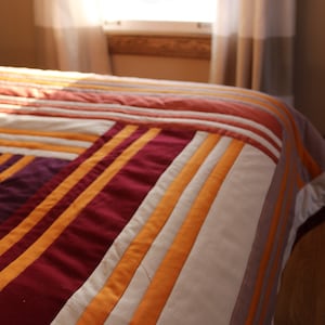Custom Geometric Quilt - MADE TO ORDER - Modern Quilt - Handmade Quilt - Custom Bedding