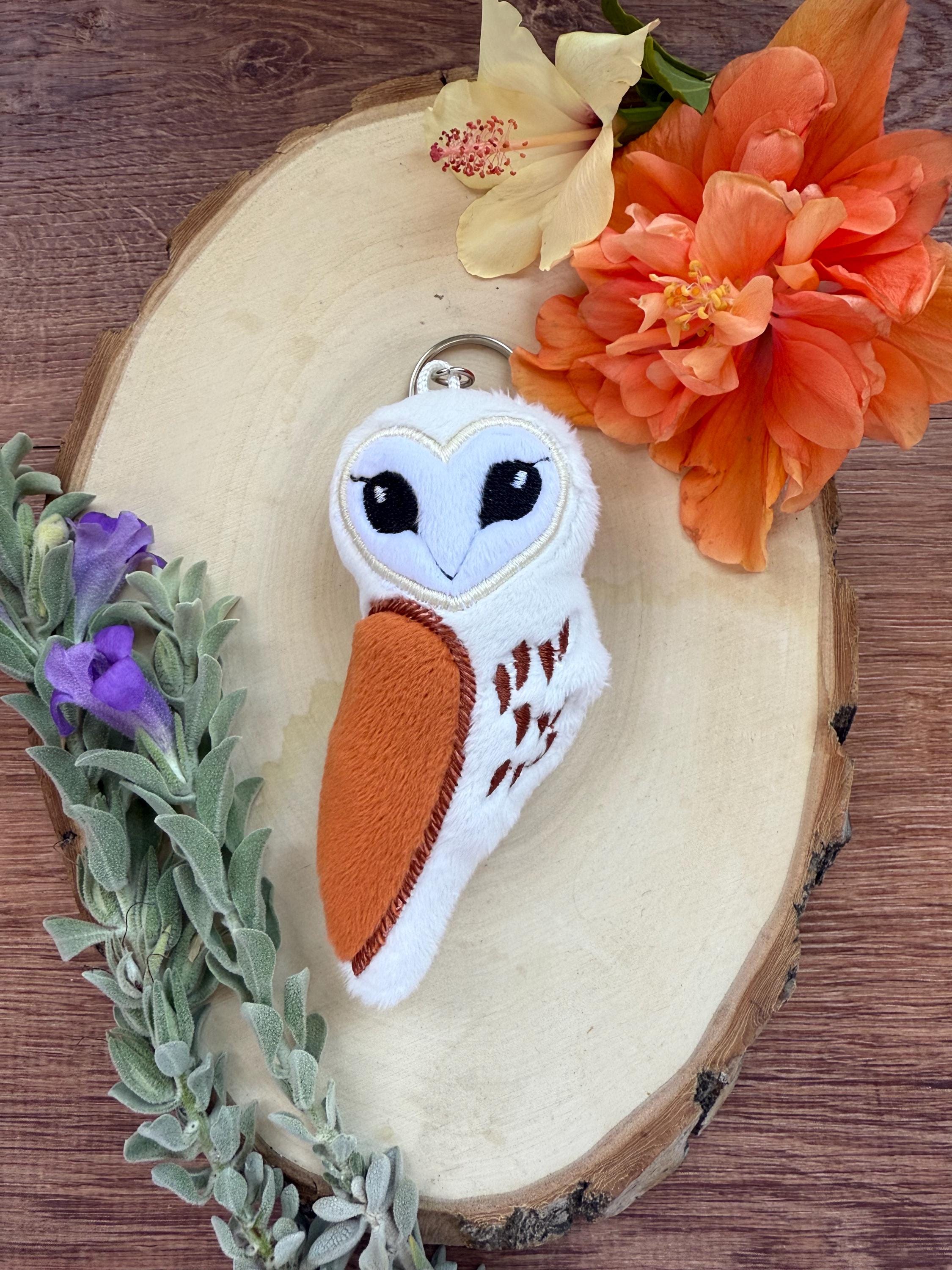 Plush Owl Keychain