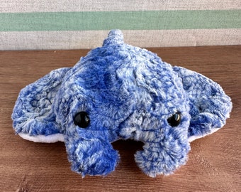 Blue Manta Ray Plush Handmade
