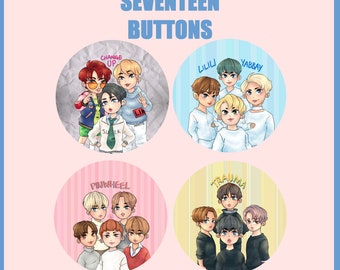 SEVENTEEN Buttons