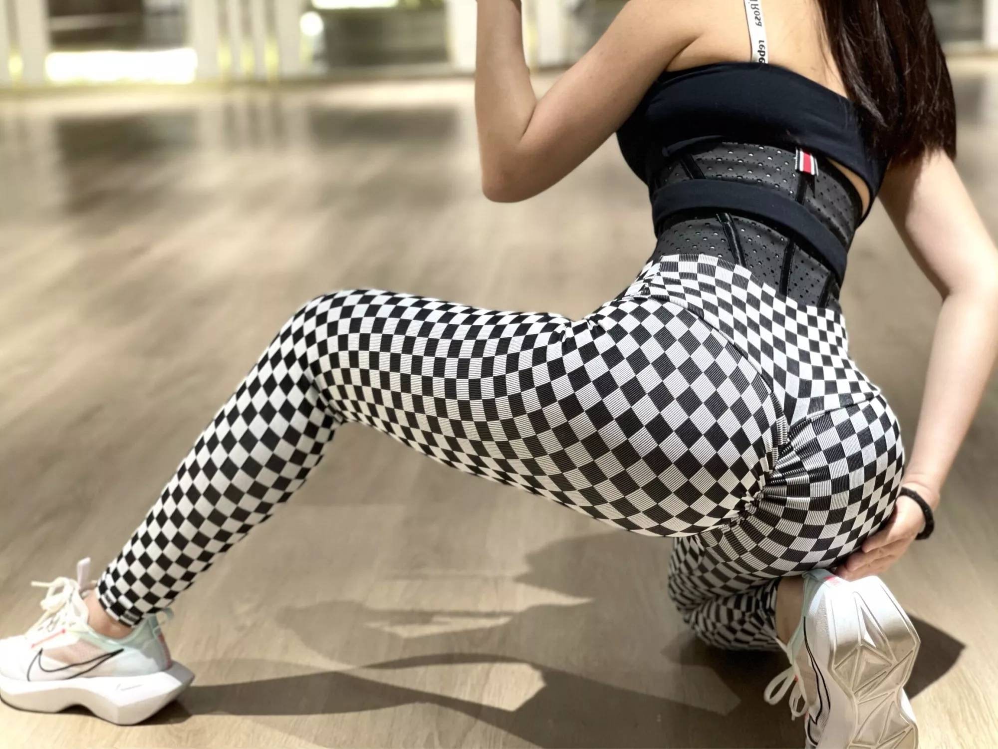 Checkered Leggings - Etsy