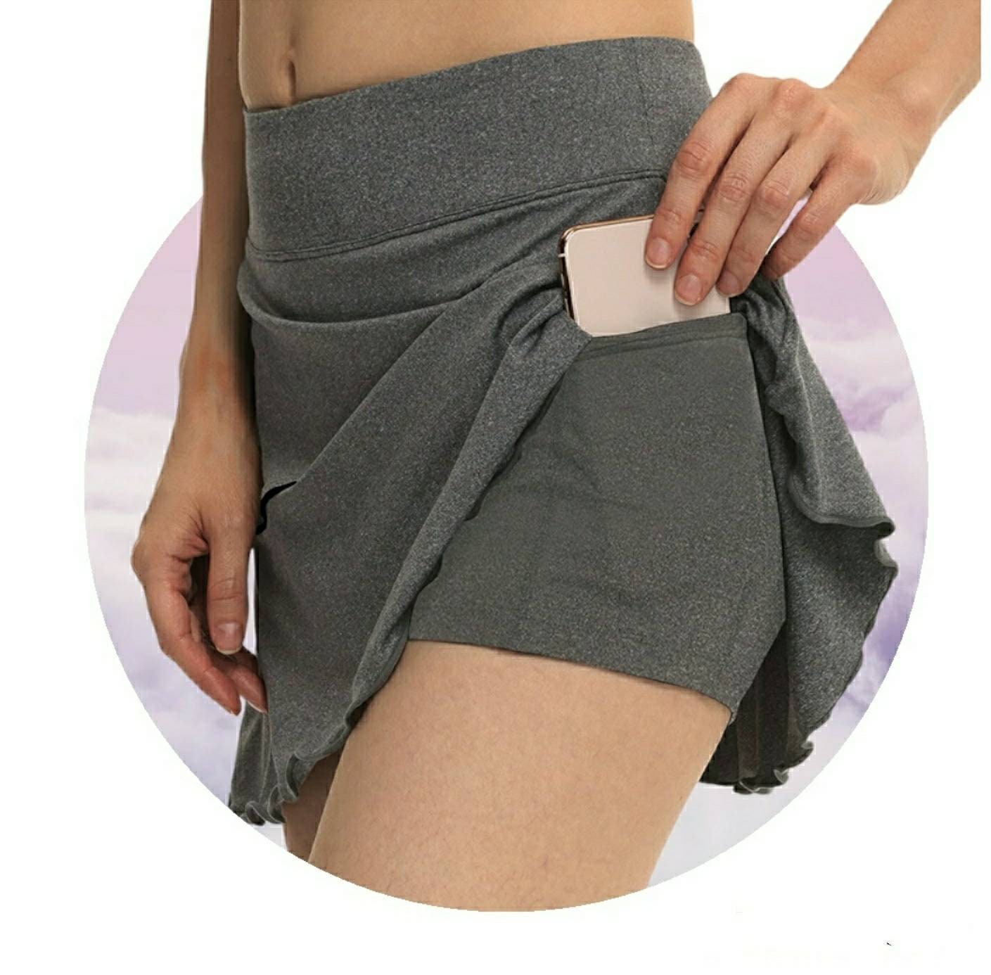 Skort Skirt Shorts W Pockets / Summer 