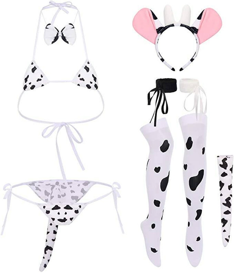 Cow Cosplay Lingerie Set / Sexy Maid Costume - Etsy UK