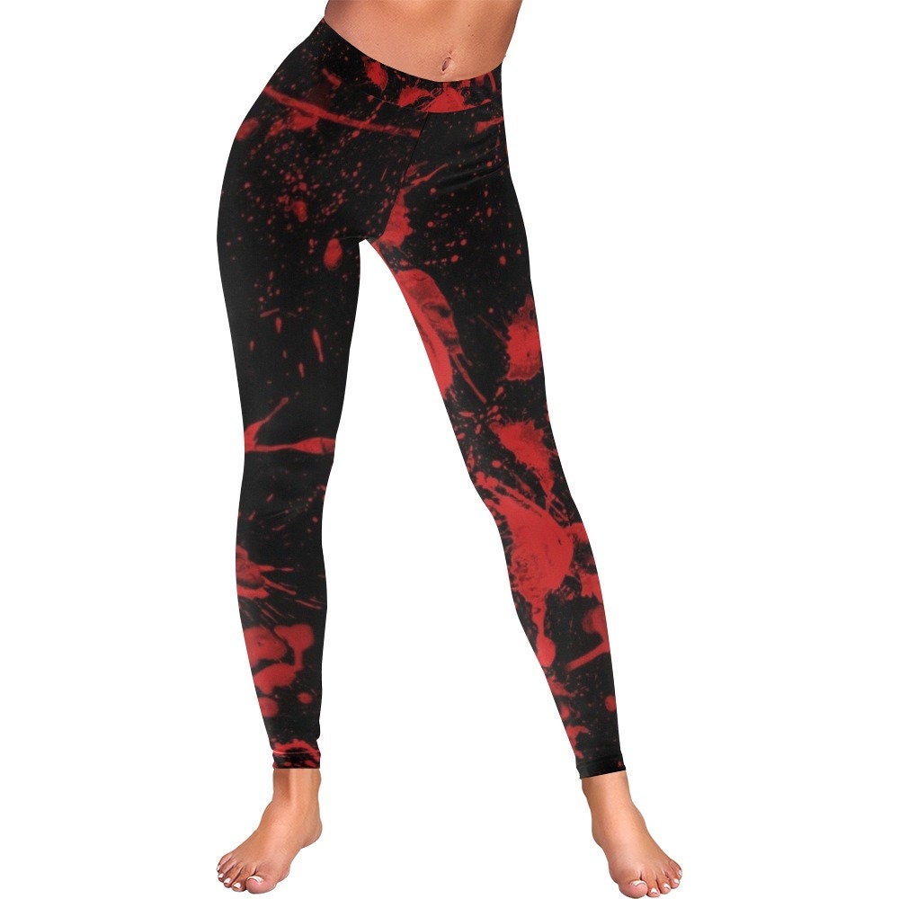 Blood Spatter Leggings / Goth / Plus Size Leggings