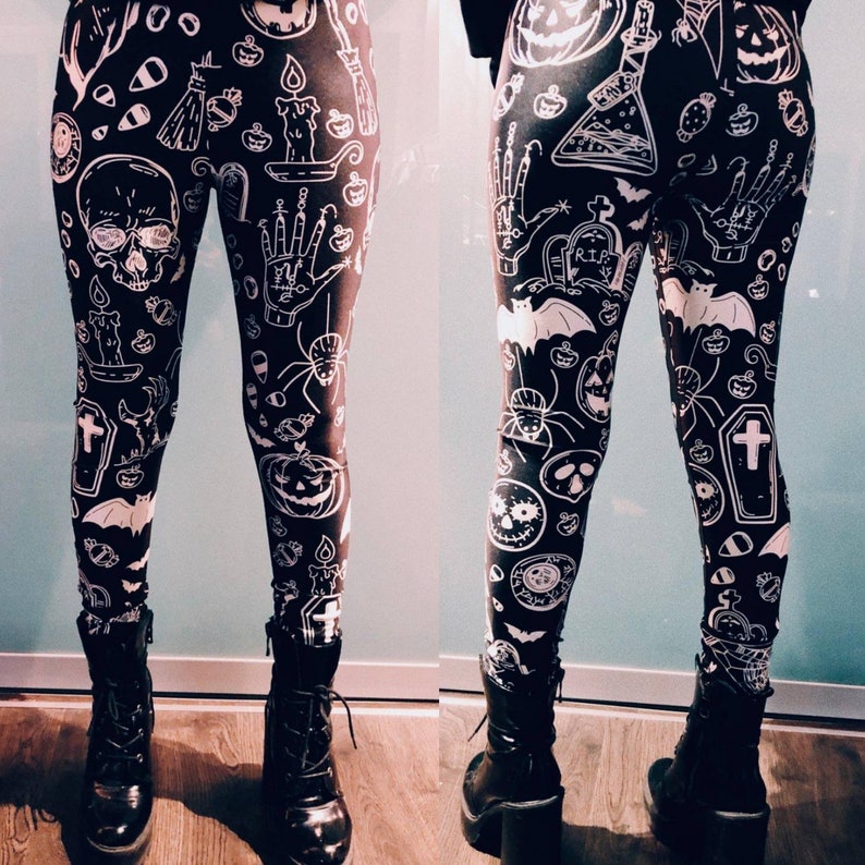 Witchy Witch / Plus Size Goth / Nu Goth / Leggings / Horror / Etsy