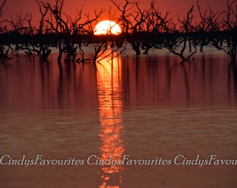 Lake Pamamaroo Sunset Photo Print (Digital Download)