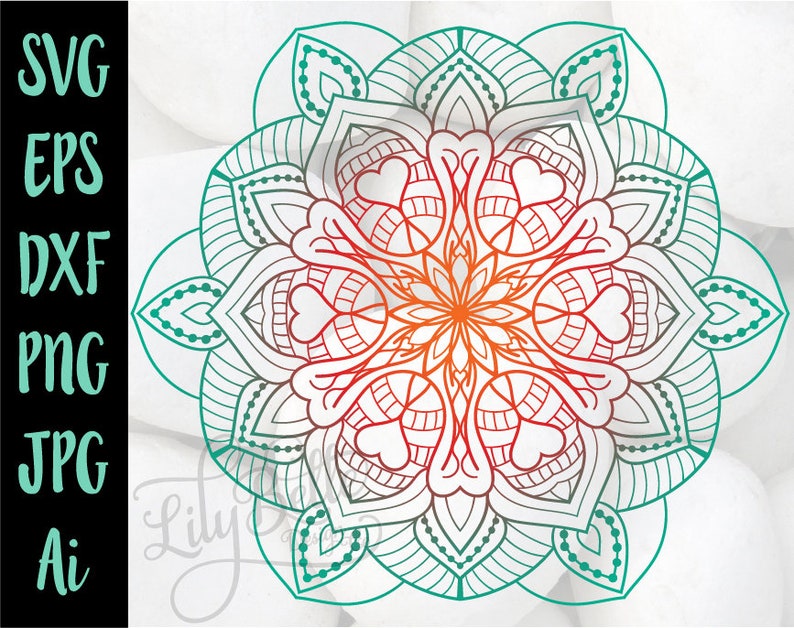 Free Free 203 Heart Mandala Cricut SVG PNG EPS DXF File