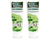 Roop Mantra Cucumber Herbal Face Wash for Men and Women with Neem and Aloe Vera, 115ml (Pack of 2)