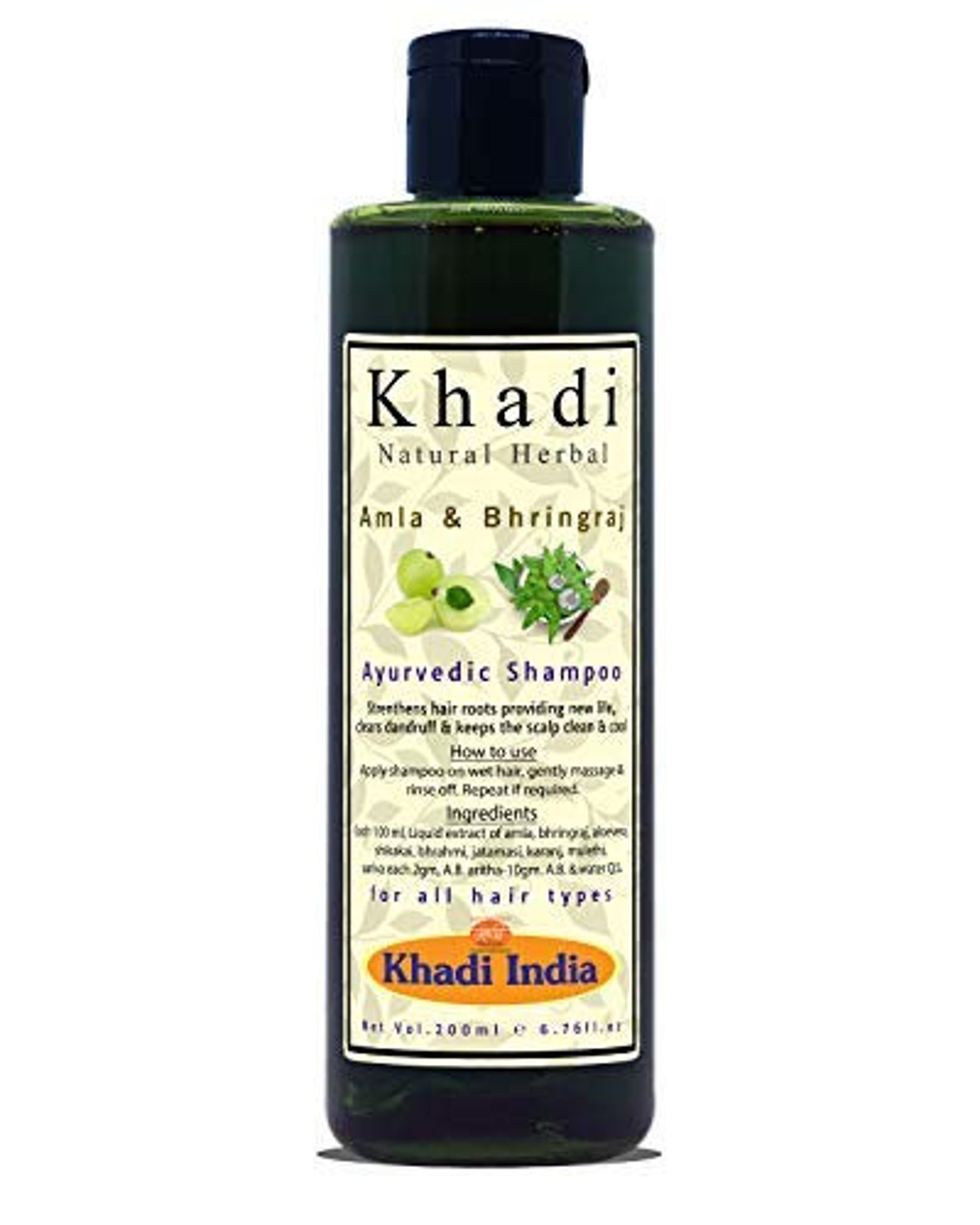 Khadi Natural Herbal Amla And Bhringraj Shampoo
