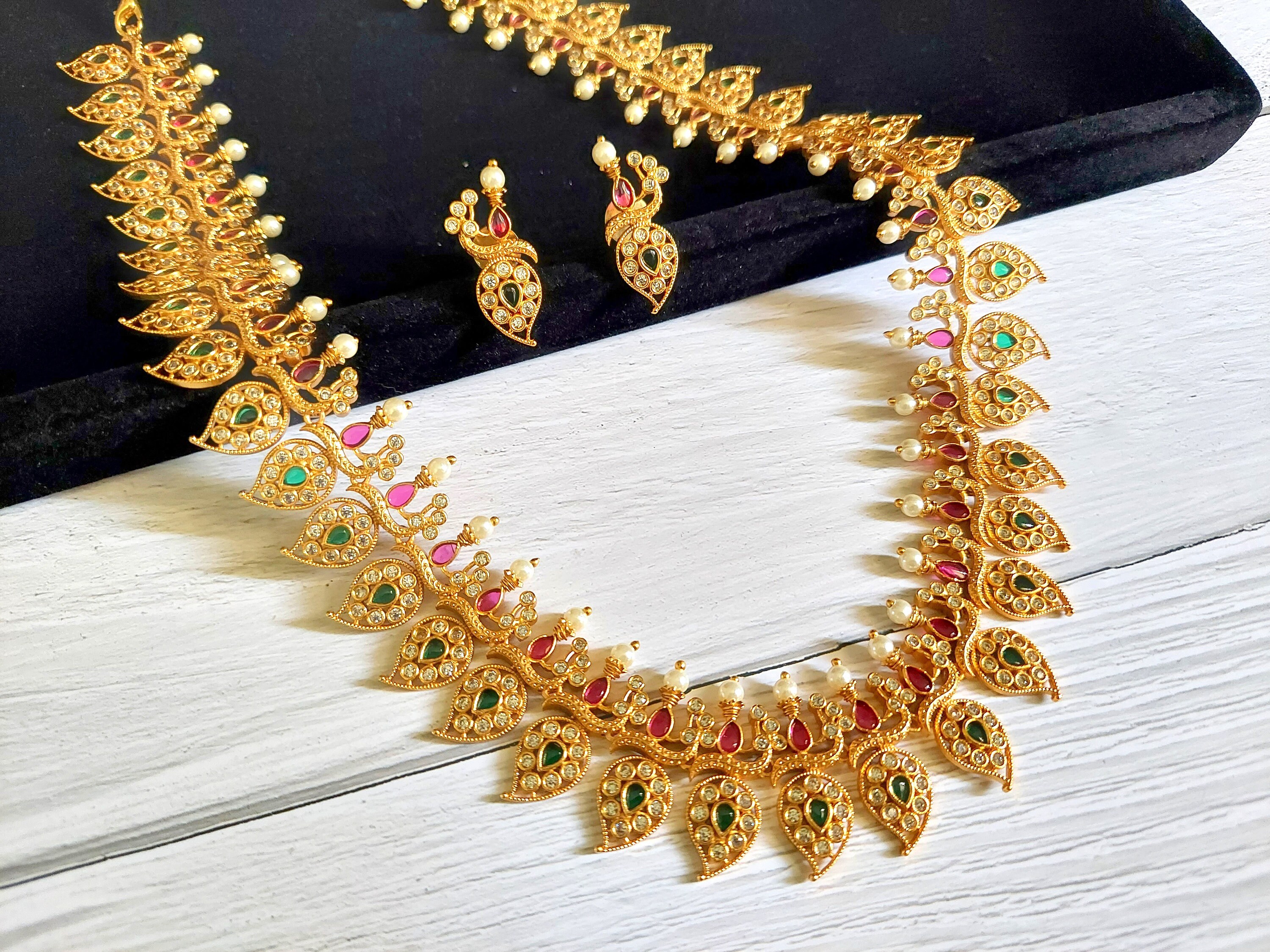 Indian Bridal Jewelry Mango Necklace 