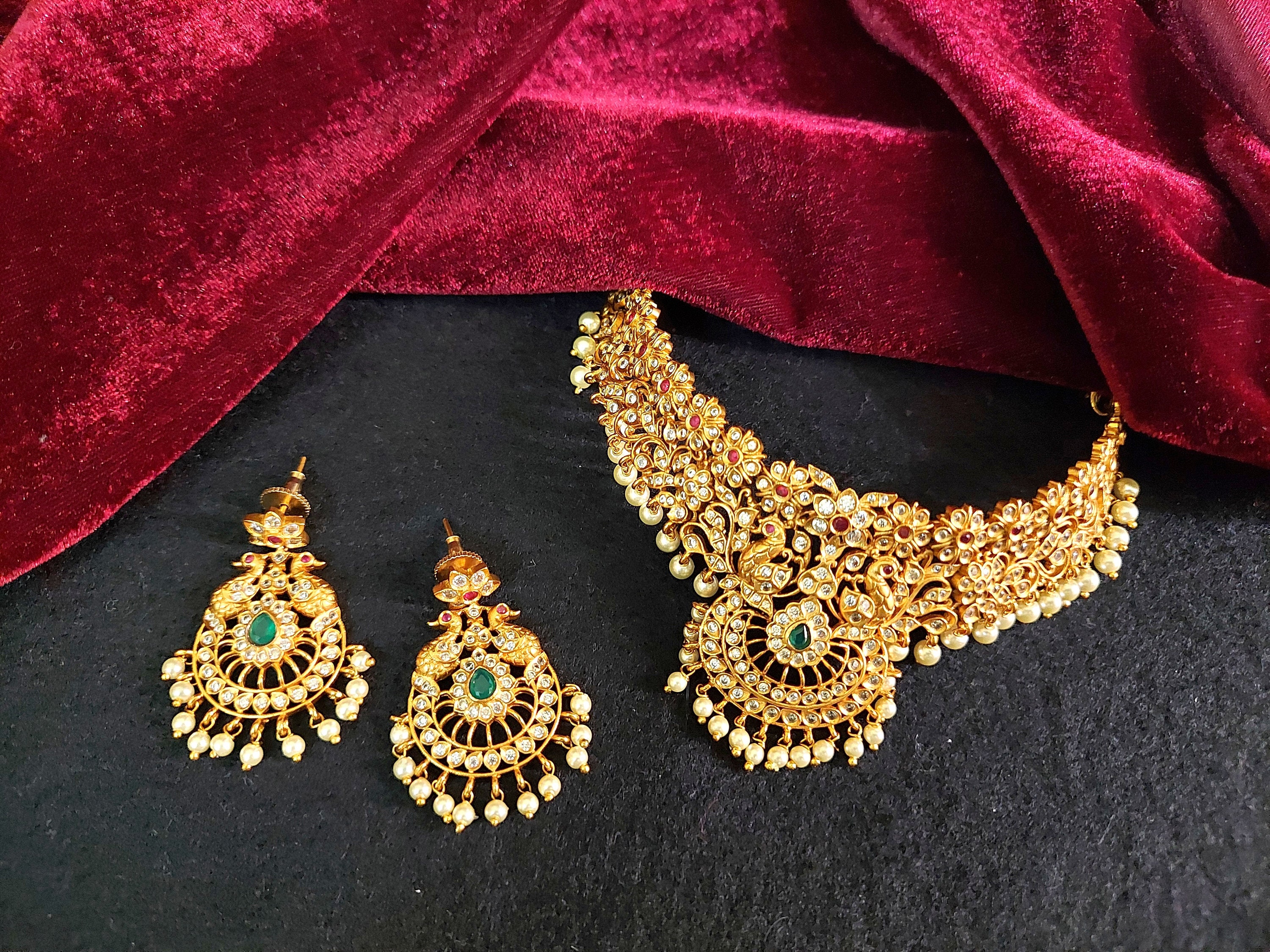CZ Choker South Indian Bridal Wedding 