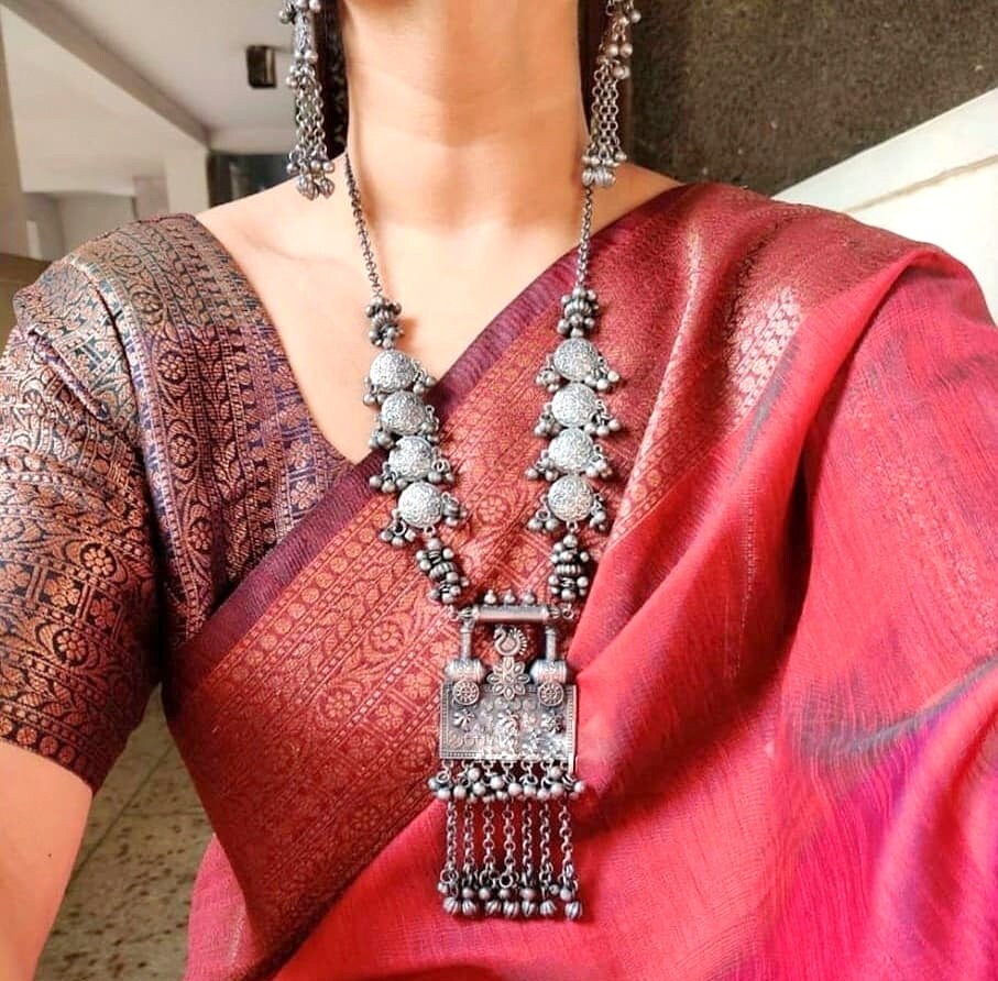 Oxidized Indian Jewelry Boho Jewelry 