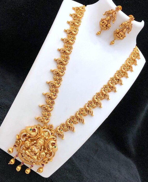 Temple Jewelry Indian Necklace One Gram 