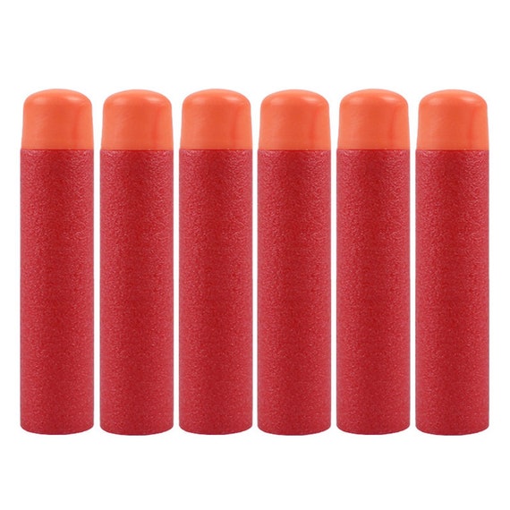 snelheid jacht verlegen Mega Darts Rifle Bullets Thicker No Hole Head Red for Nerf - Etsy