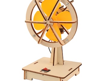 Electric Fan Shaking head Model Educational STEM DIY Assembly Kit Science Building Set Gifts for Kids