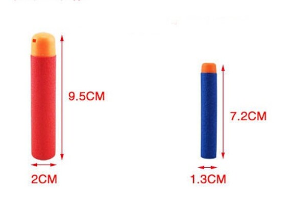 Nerf Big Shot Refill Darts 9.5cm - Eva Foam Bullets For N-strike